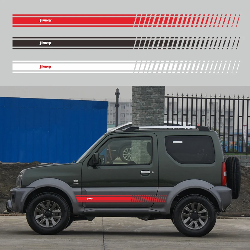 Автомобильная боковая юбка на талию декоративные наклейки гоночная полоса