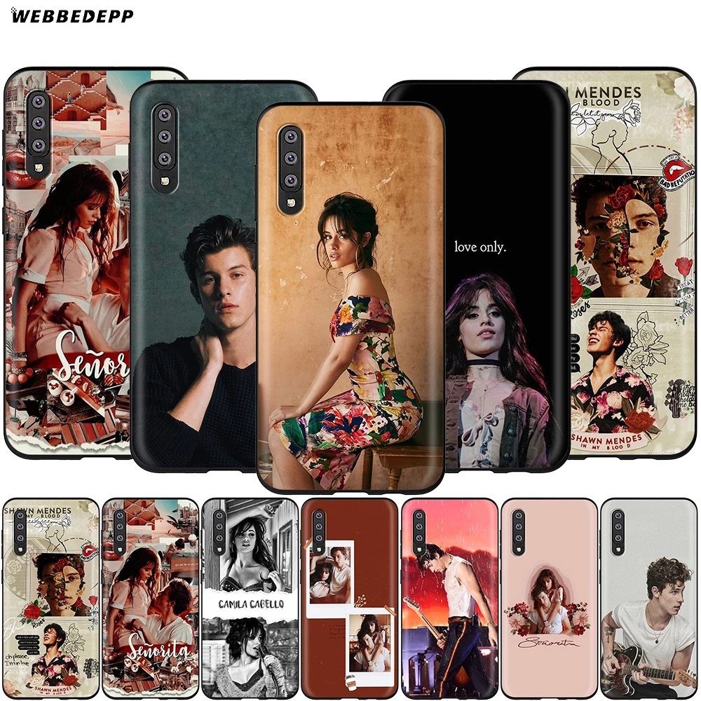 

Webbedepp Shawn Mendes Camila Cabello Case for Samsung Galaxy A3 A5 A6 Plus A7 A8 A9 J6 M20 A10S A20S A30S A40S A50S