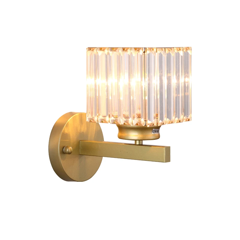 

Nordic crystal wall lamp postmodern creative bedroom bedside lamps contracted living room staircase background wall light luxury