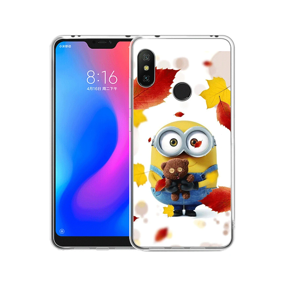 Мобильный чехол для телефона для Xiaomi Redmi Note 4 4X3, 5, 6, 7 Pro 5A в твердом переплете Желтый Миньон оболочки - Цвет: H5