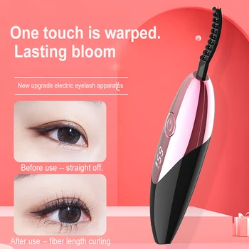 

LCD 3D Electric Heated Eyelash Curler Long Lasting Eyelash Perming Curling Extension Rechargeable Eyelashes Brush Pen Eye Makeup