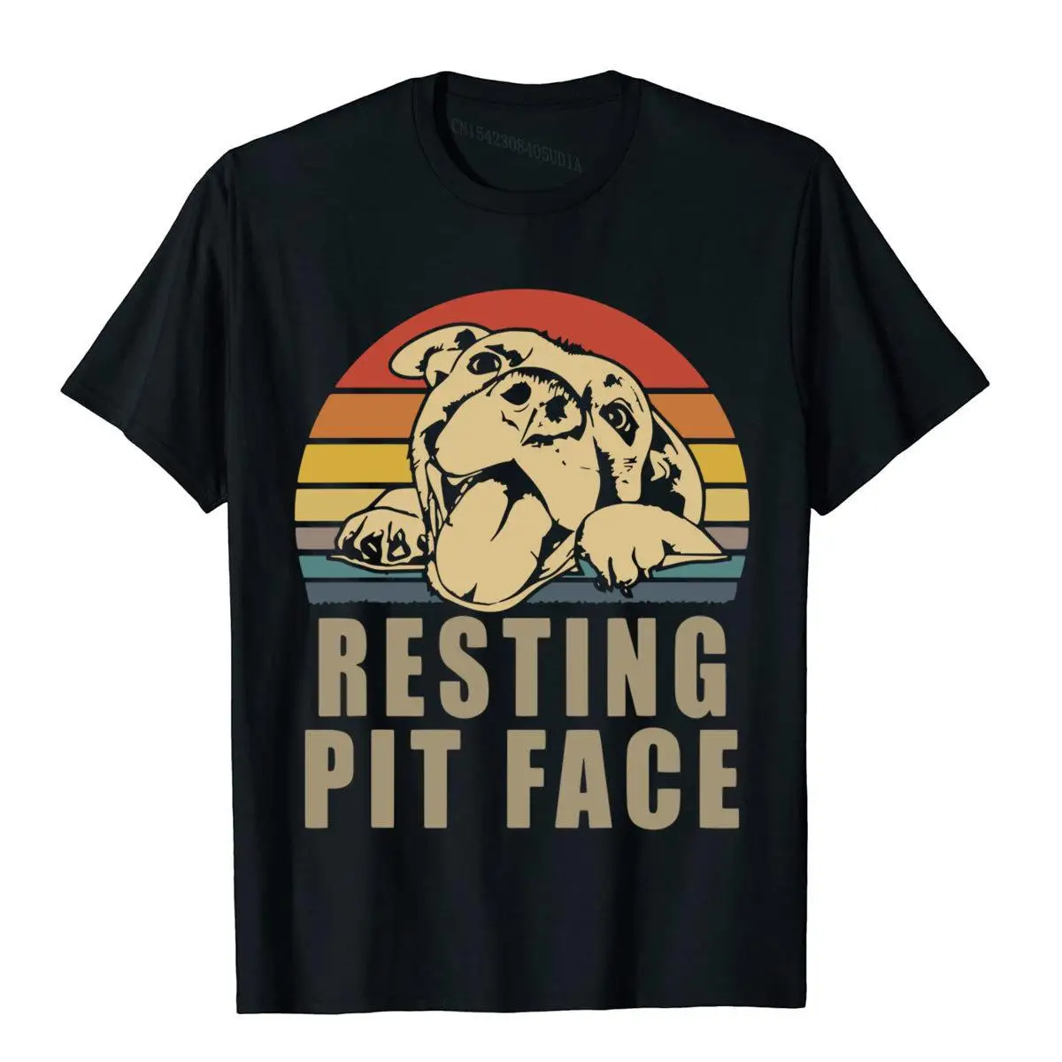 Resting Pit Face - Pitbull Lovers Gift for men and women Sweatshirt__B11671black