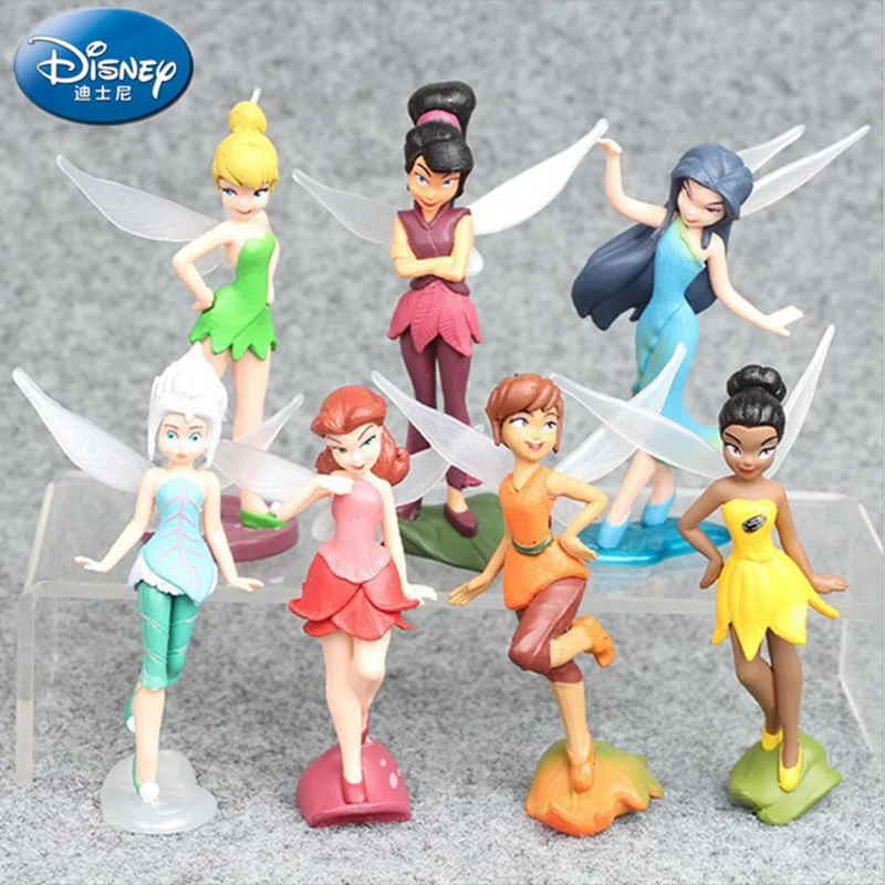 7 шт. кукла Принцессы Disney Humanoid модель принцессы цветок Сказочная экшн-карта