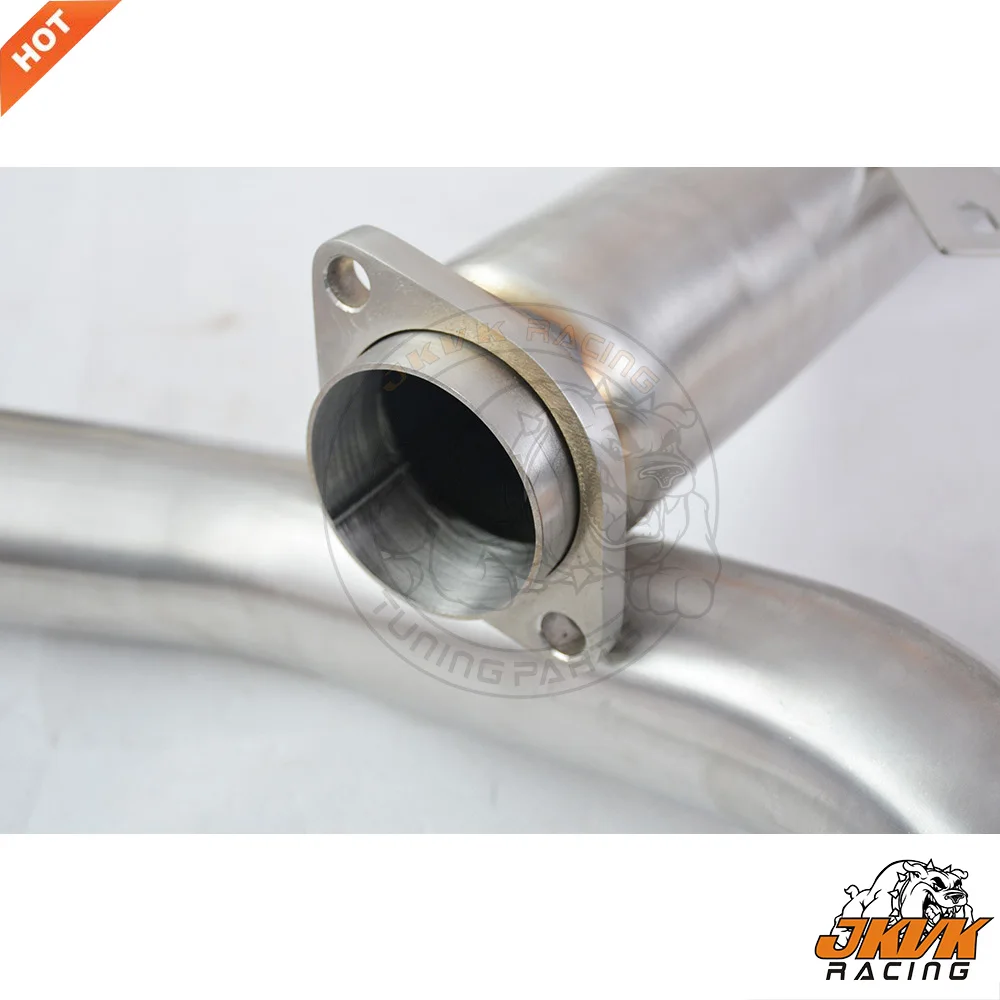 JKVK RACING 3,0 ''76 мм выхлопная труба SS304 для A4 B7 2,0 TFSI
