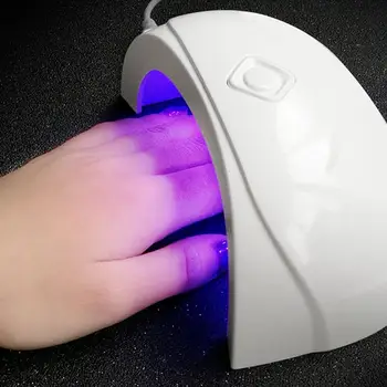 

USB 12W LED Nail Lamp Nail Dryer Dual hands LED UV Lamp For Curing UV Gel Nail Polish With Motion Sensing Manicure Salon Tool