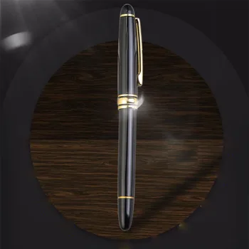 

High quality Black Metal Ballpoint pen Cute Business Ball pens Signature pen office School writing supplies