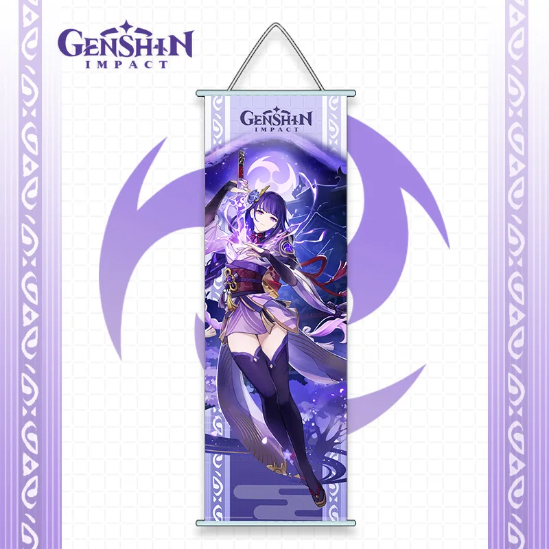 Genshin Impact Anime Cosplay Wall Hanger Kazuha Baal Ayaka Ayato Eula Sara Itto Gorou Shogun Kokomi Fans Collections Props