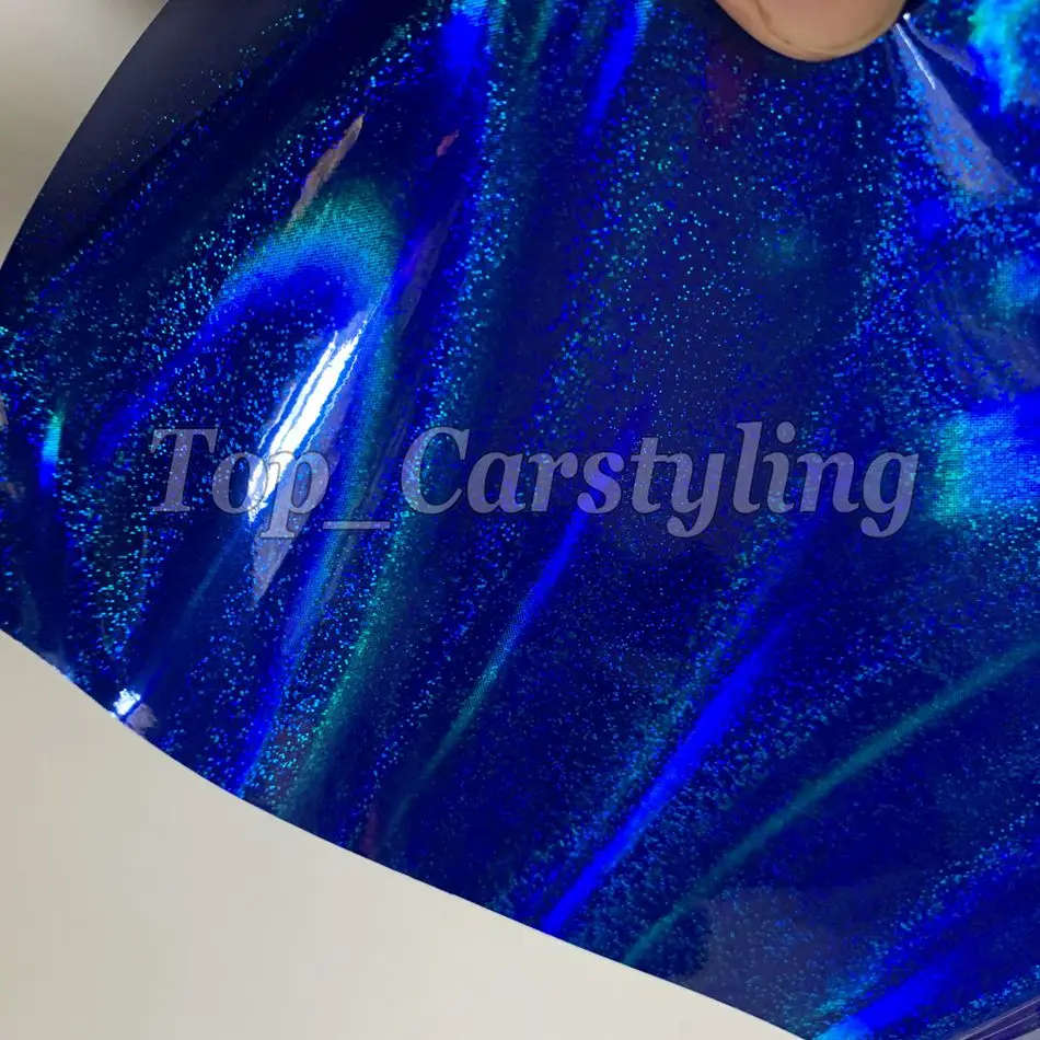 766 blue Neo Neo chrome HOLOGRAPHIC rainbow color flow vinyl hologram laser carr wrap sticker foil (2)