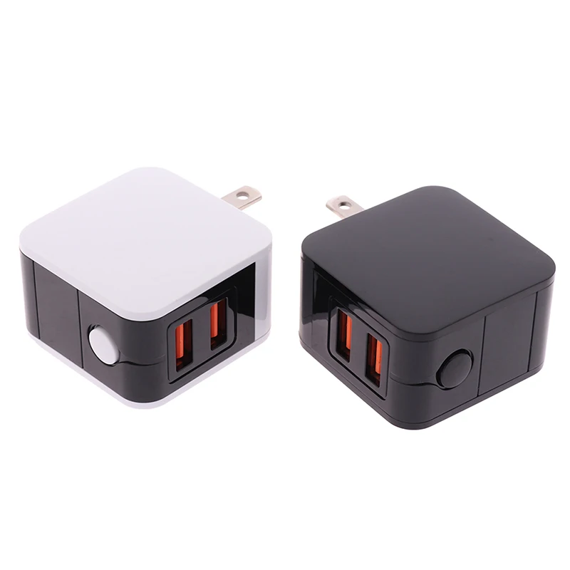 1 шт. светодиодный дисплей 2USB US Plug Интеллектуальный адаптер питания для быстрой зарядки