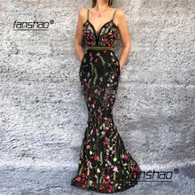 Черное кружевное вечернее платье на тонких бретельках, сексуальное платье русалки, вечернее платье в стиле бохо для выпускного вечера, vestidos