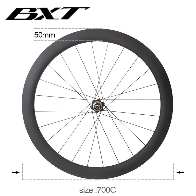 Super Light carbon bicycle wheelset 700C 50mm Carbon Clincher Tubular Road Bicycle Wheelset disc brake Carbon Road bike wheels