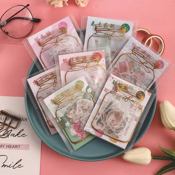 

40 Pcs/set Kawaii Sticker Cute Fruit Animal Pattern Journal Stickers Bronzing Stickers Scrapbooking Stationery Stickers