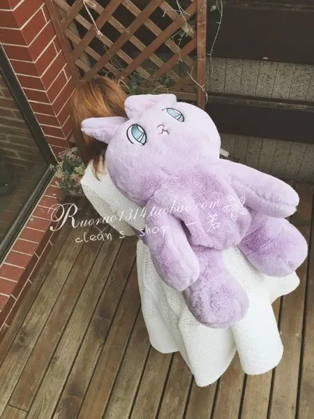 Wego мягкий Meng кролик милый пушистый рюкзак с изображением глаза дорожная сумка