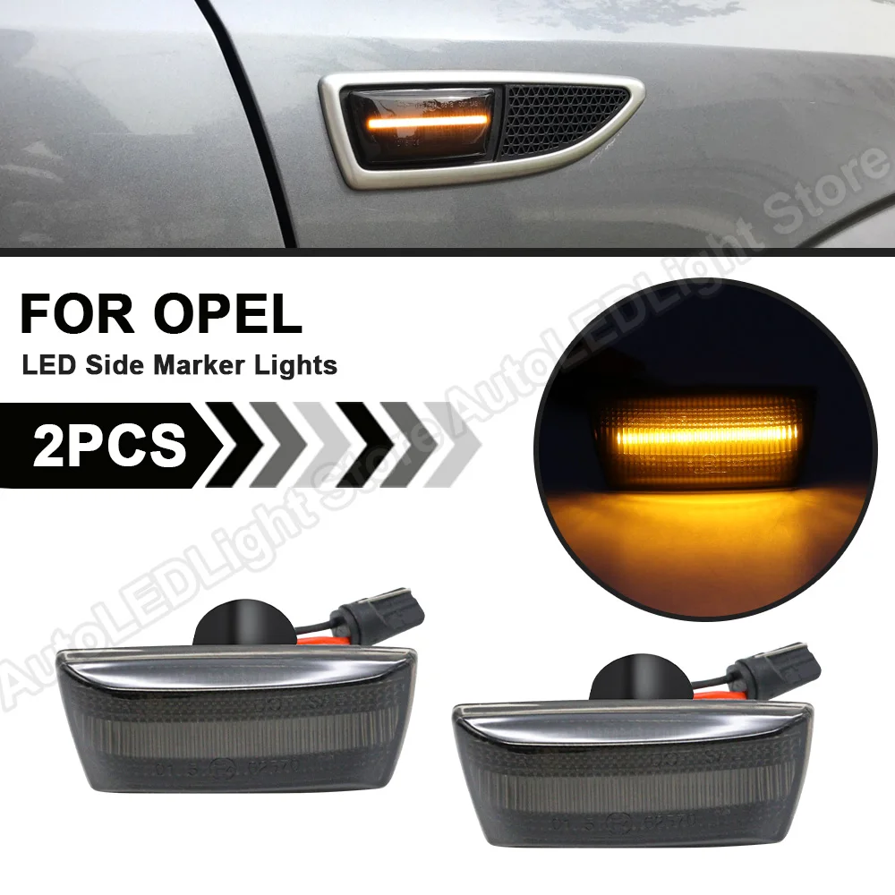 

2X LED Side Marker Turn Signal Light Lamp For Opel Adam Astra H J Corsa D E Insignia A Meriva B Zafira B Chevy Aveo Cruze Vectra