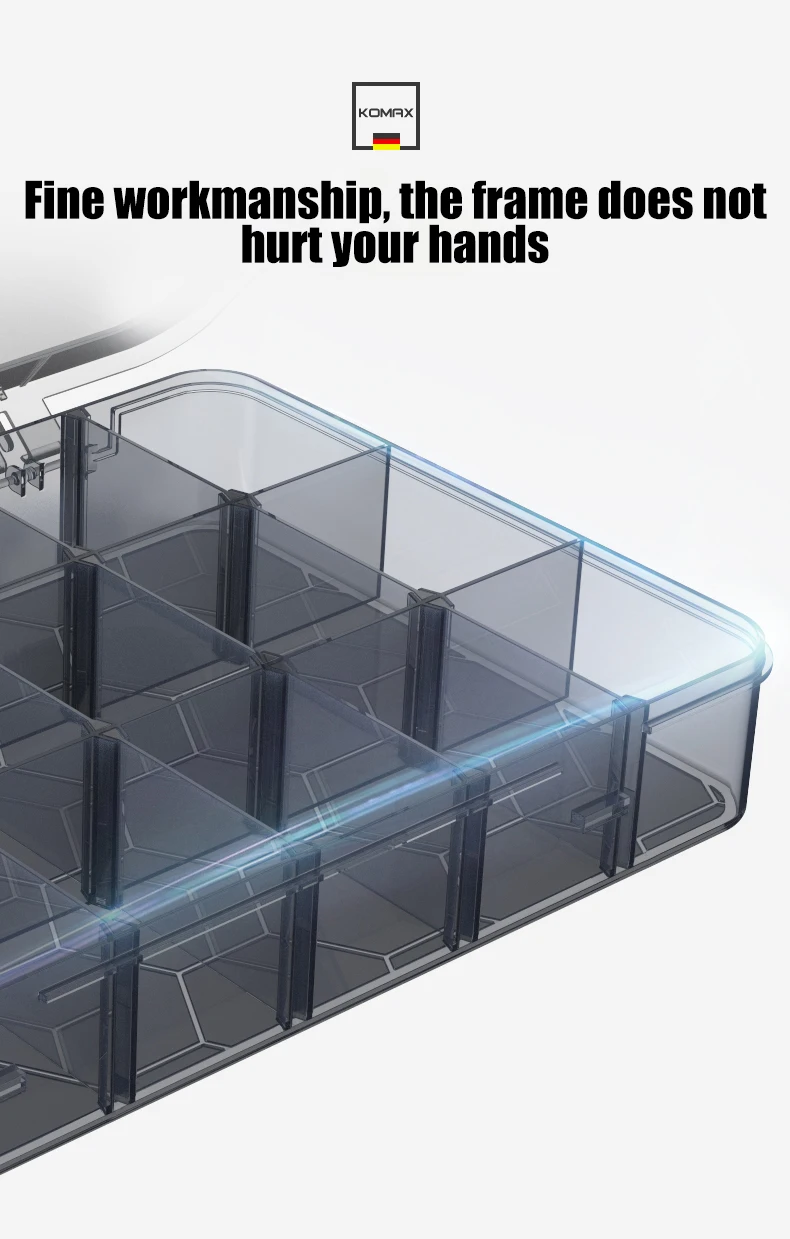 Organizer 9-24 Grids Adjustable Storage Container Compartment Plastic Storage Box Component Screw Holder Case Display Container tool chest with tools