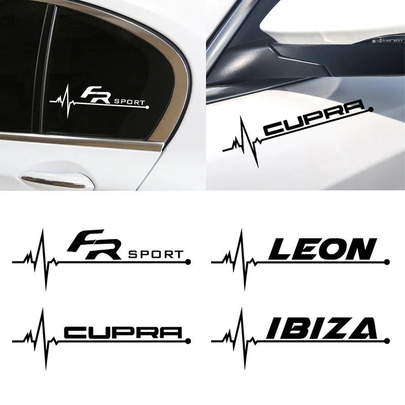 1 шт., автомобильная Спортивная наклейка, стильные оконные двери, украшение для сиденья FR+ Leon Ibiza cupra Altea, ремень, аксессуары для гонок