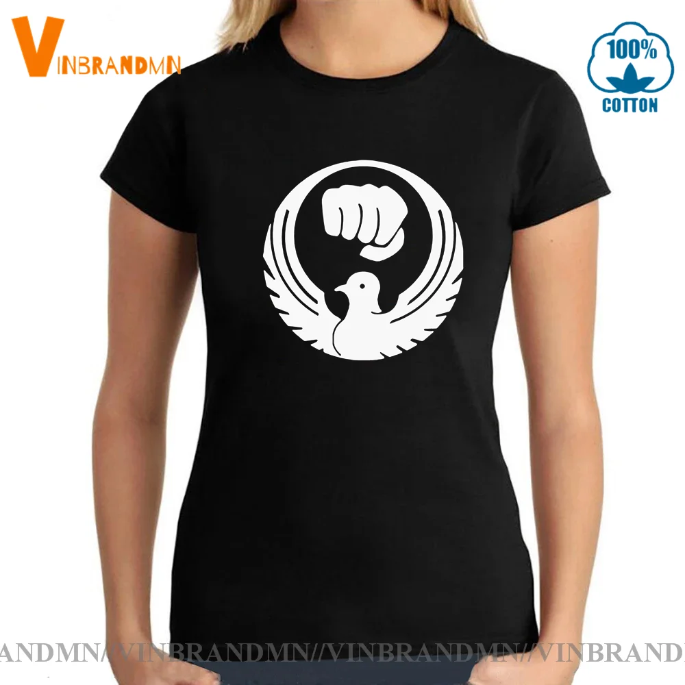 

Anime Black karate Tshirt Casual Breathable Fitness Crew neck Women Pure Cotton Tops Tees Japanese style Wado Kai Karate T Shirt