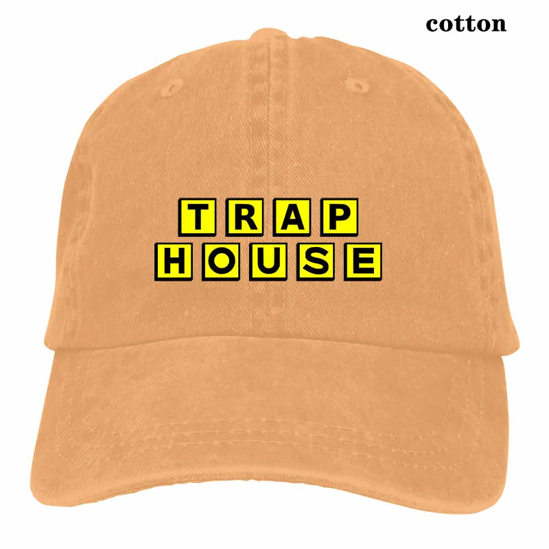 Бейсбольная кепка TRAP HOUSE для мужчин и женщин, Кепка-Дальнобойщик, модная Регулируемая Кепка - Цвет: 3-Natural