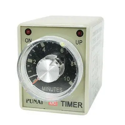 

AH3-3 DC 24V 8 Pins DPDT 0-10 Minutes 10Min Power on Delay Timer Time Relay