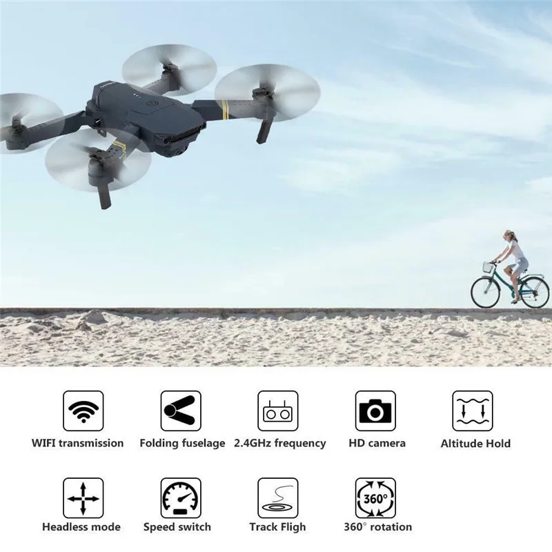PYMH E58 складной wifi FPV RC Квадрокоптер с 1080P 5.0MP камера SSSR селфи Дрон