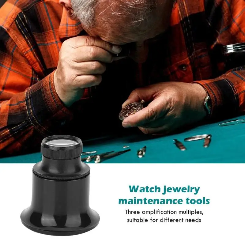 Высокое разрешение монеты марки ювелирное украшение в виде лупы Одноцилиндровый Мини-компактный простой в использовании часы ювелирные изделия обслуживание
