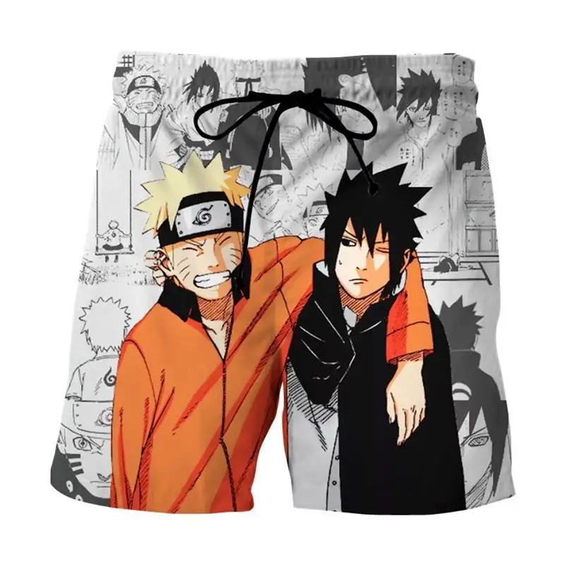 Anime Ninja Cosplay Men Shorts 3D Digital Printing Male Beach Pants Summer Mew Casual Sweat Shorts Streetwear Hip Hop Clothing casual shorts for women