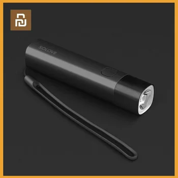 

Youpin Mijia Solove X3 USB Rechargeable Brightness EDC Flashlight 3000mAh Power Bank Portable Mini LED Torch for Bike