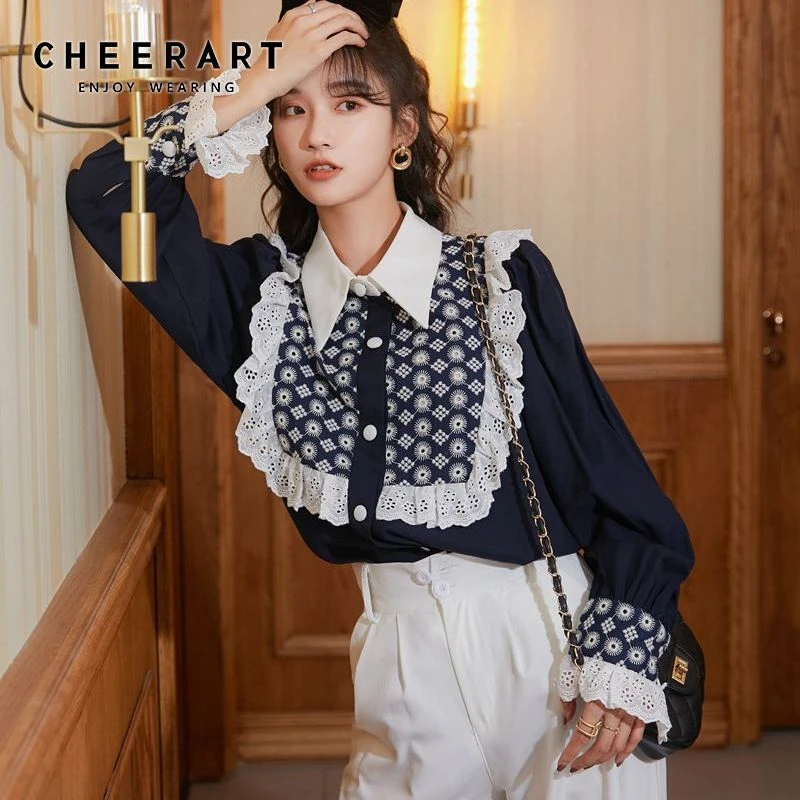 ruffle button up shirt