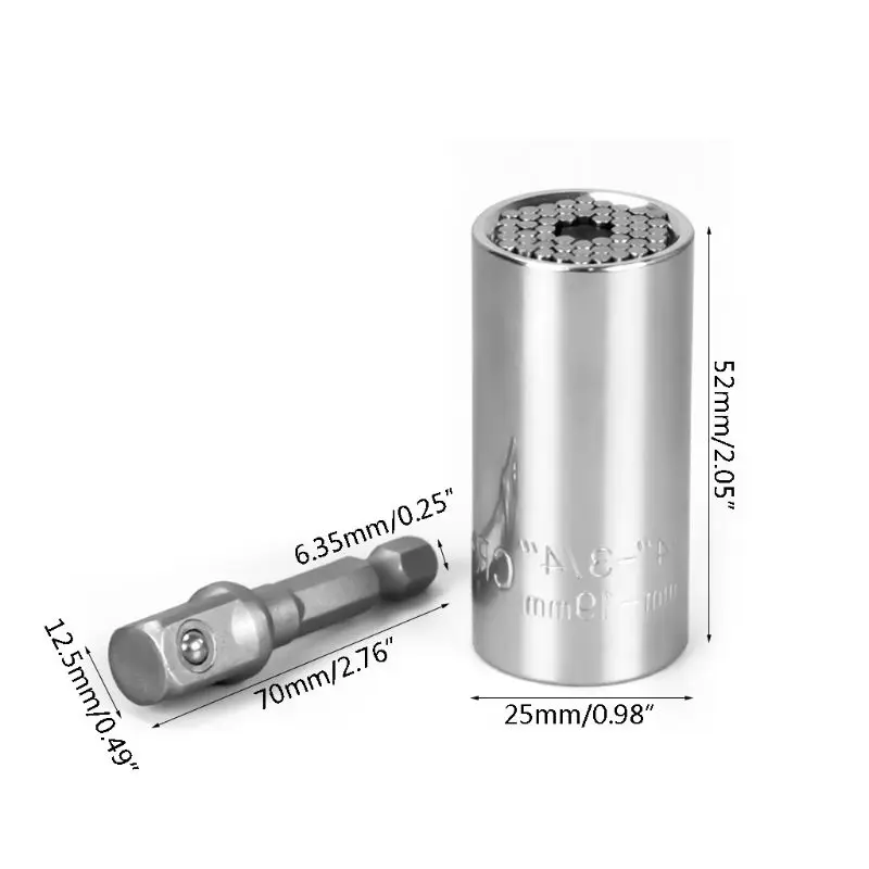 Универсальный адаптер для захвата гнезда 4 шт. гнездо для захвата набор Трещоточный Ключ адаптер питания дрель 1/"-3/4"(7 мм-19 мм