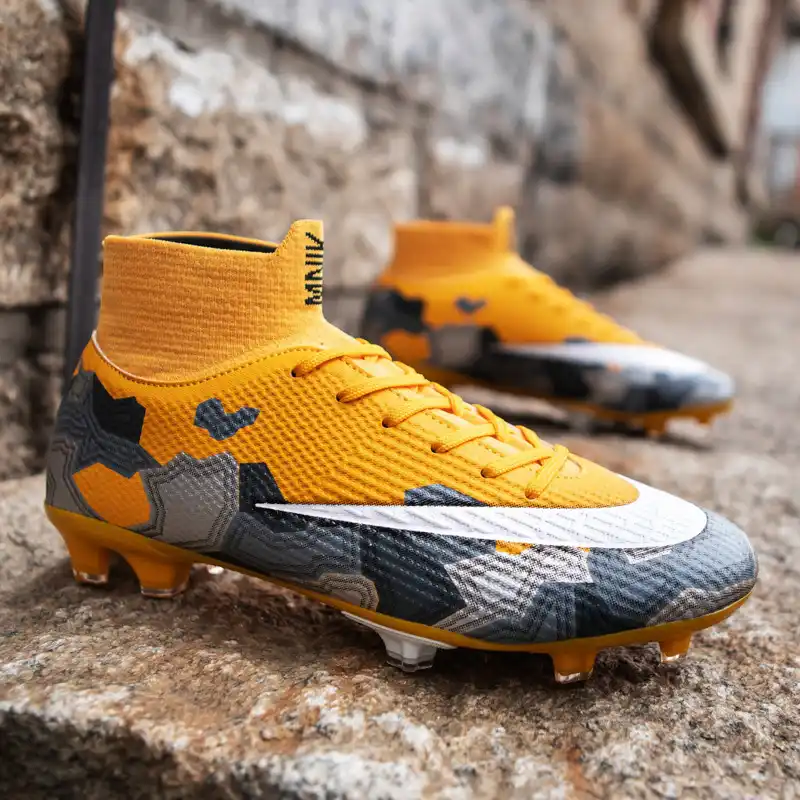 boys yellow football cleats