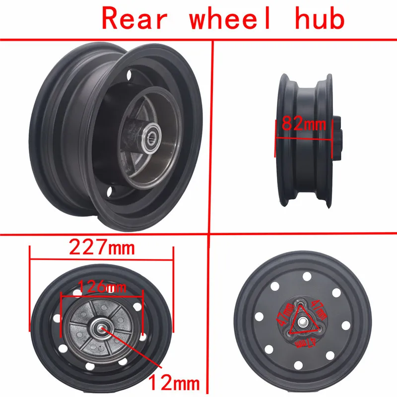 Front wheel hub and Rear wheel hub with Drum Brake hub for Mini Trail Bike monkey DAX Z50A Z50R Z50J Z110 Z125 - Image 6