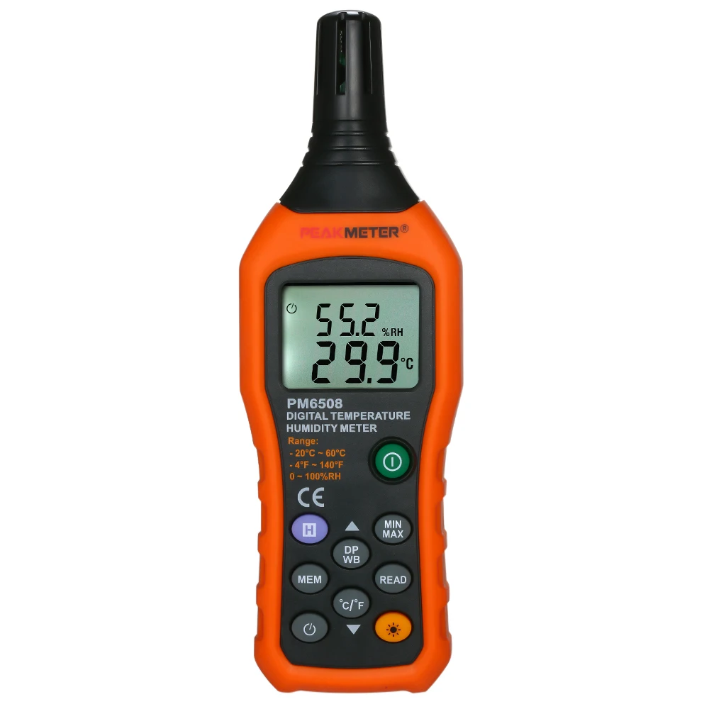 

Digital Temperature and Humidity Meter LCD Thermo-Hygrometer Mini Thermometer Hygrometer Psychrometer Wet Bulb Dew