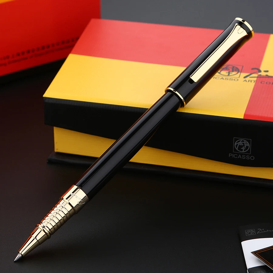 

Picasso 988 Pimio POLO Metal Roller Ball Pen with Ink Refill, Three Color Gift Box Optional Office Business School Writing Pen