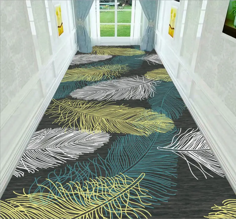 Креативный трехмерный Цветочный Коврик с пейзажем дверного проема коридора для лестниц и коридоров домашний Банкетный Свадебный ковер - Цвет: as the picture shows