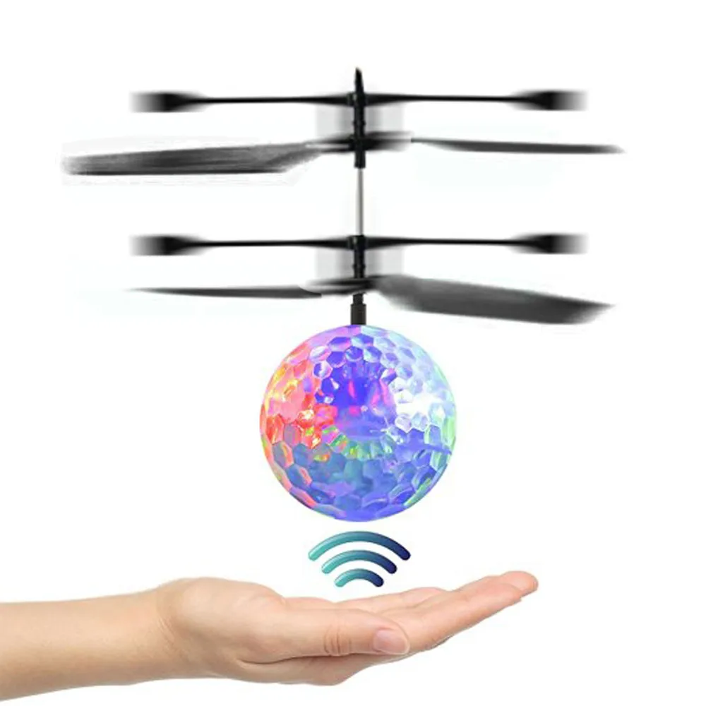 

RC Toy EpochAir RC Flying Ball, RC Drone Helicopter Ball Built-in Shinning LED Lighting for Kids Teenagers Christmas Gift