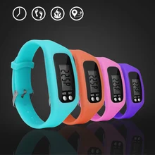 Высокое качество многофункциональный 7 цветов цифровой ЖК-дисплей Шагомер Run Шаг Калорий пройденное расстояние счетчик большой срок службы батареи