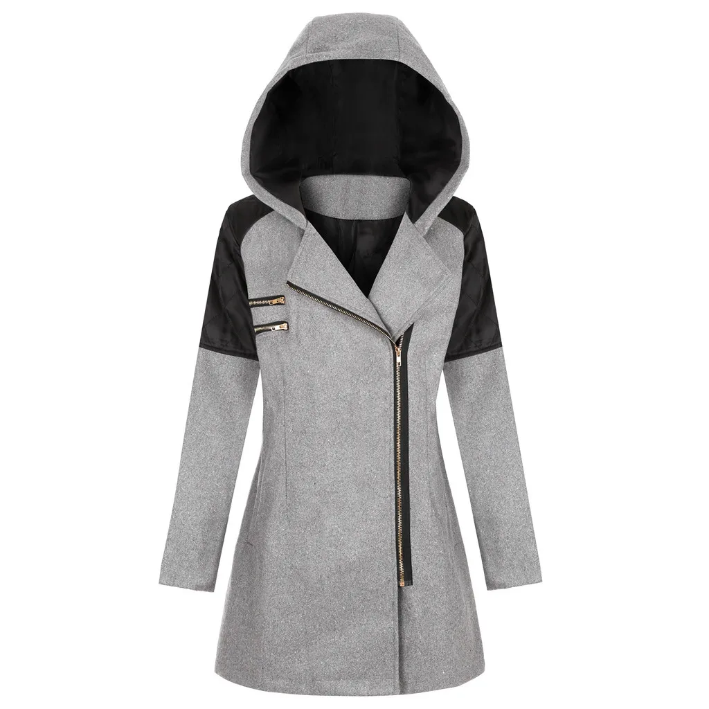 Женская куртка, зимняя куртка, теплая тонкая куртка, толстая парка, зимняя верхняя одежда с капюшоном, пальто на молнии, размер плюс