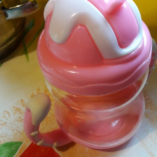 Hot-320ml, детская бутылочка, Детская силиконовая чашка, Детские тренировочные чашки, милые детские бутылочки для питья, соломенная ручка, бутылочка для кормления(розовая