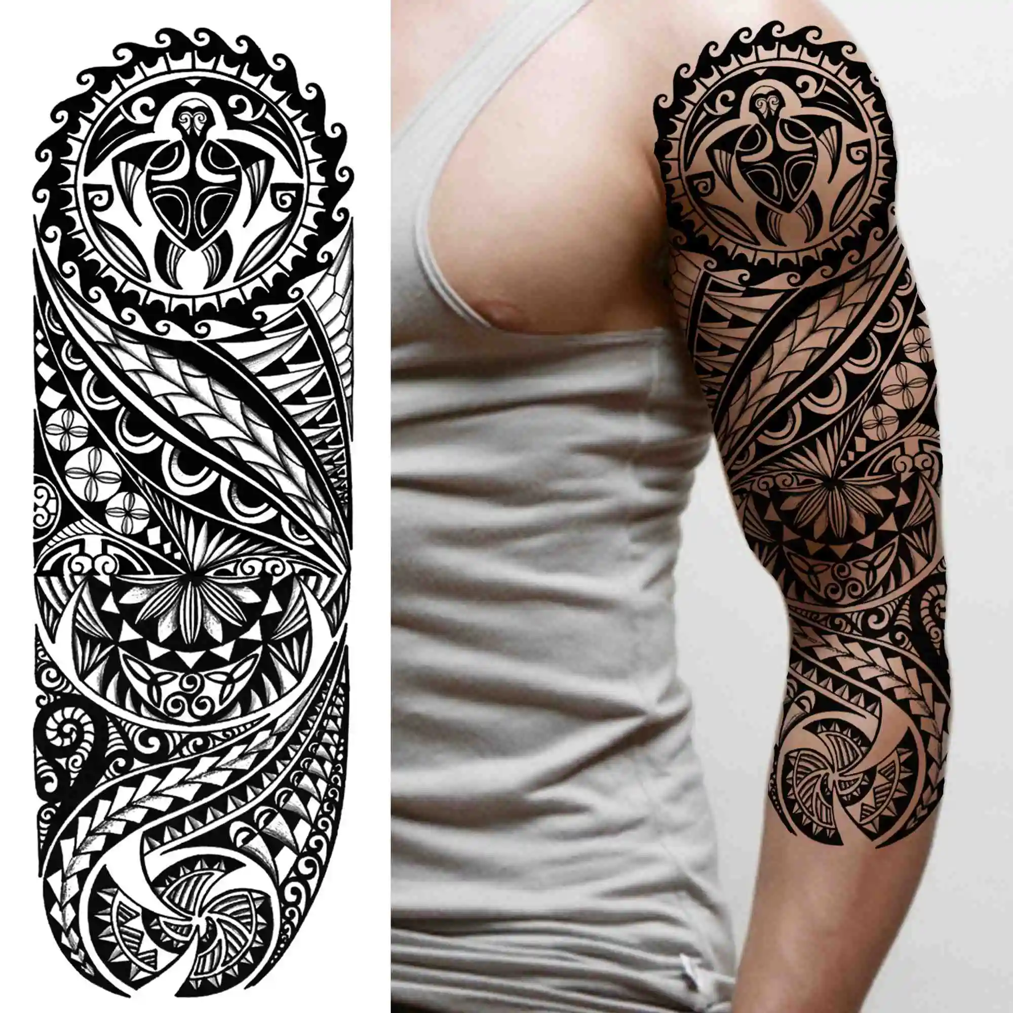 Maori Transcendental Magic Vector Tattoo Template Stencil - Tattoo Wizards