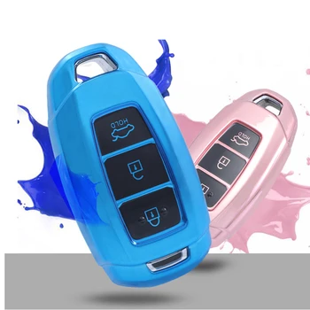 

TPU Key Case for Car for Hyundai Accent's Key Cover for Hyundai Kona I30 Ix35 Solaris Azera ELANTRA GRANDEUR IG Flip Key Fob