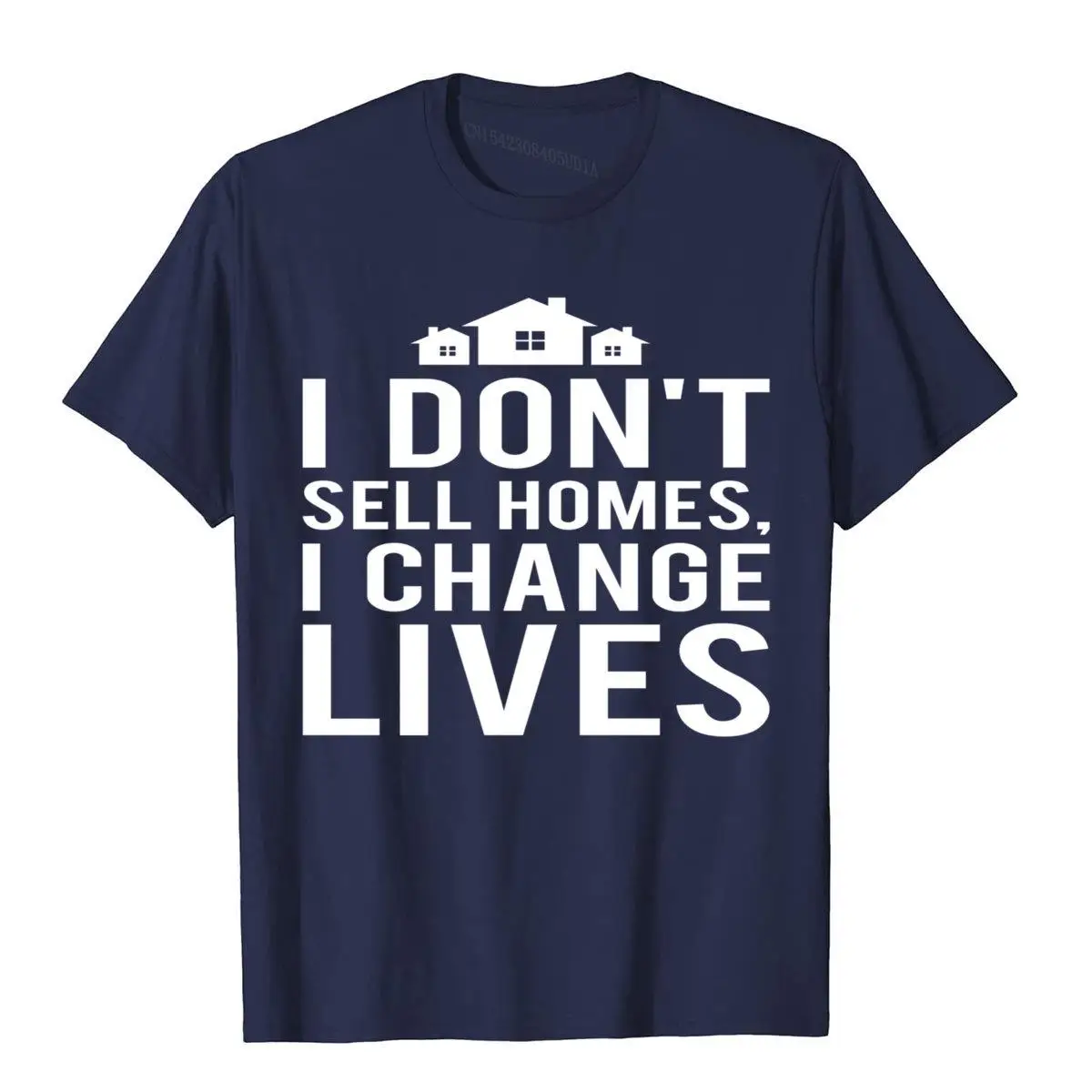 Real Estate Agent Hoodie - I Don't Sell Homes I Change Lives__B5973navy
