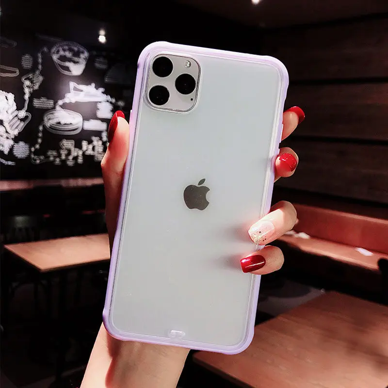 PR Lovebay Прозрачный матовый чехол для iPhone 11, чехол для iPhone 7, 8, 6, 6s Plus, 11 Pro, X, XR, XS Max, карамельный цвет, твердая акриловая задняя крышка - Цвет: PR