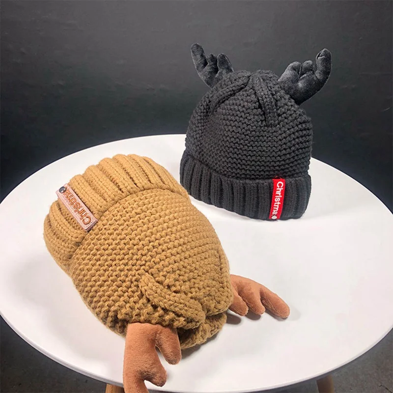 Шапка-бини, женская шапка, кашемировая шапка-рога, шапка Skully, модная, теплая, не сужающаяся книзу, мягкая, тянущаяся, вязаная шапка, зимние шапки бини, Лыжная шапка