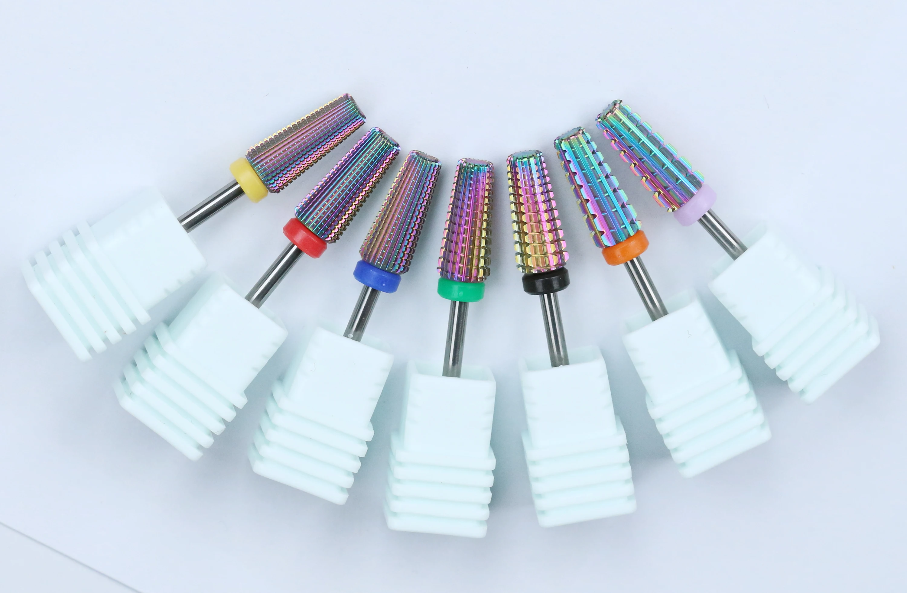 

5PCS/Bag 5 IN 1 Two-way Carbide Nail Drill Bits Manicure Pedicure Machine Milling Cutter Nail Files Remove Gel Polish Tools