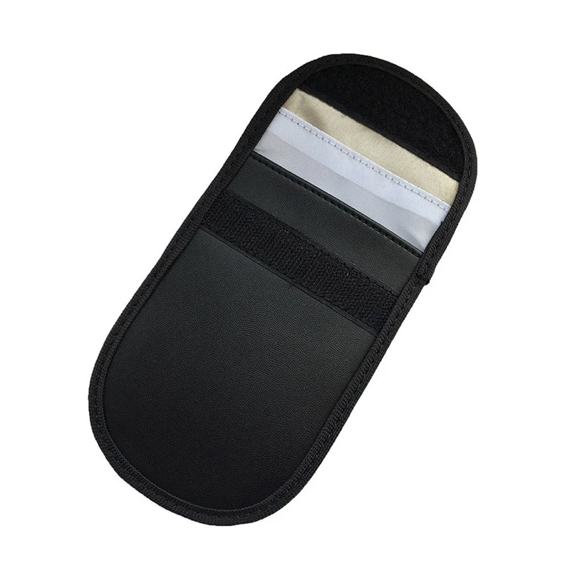 Вход RFID ключ сумки автомобильный карман чехол карман для хранения искусственная кожа 3,9*8,26 дюймов Противоугонный набор