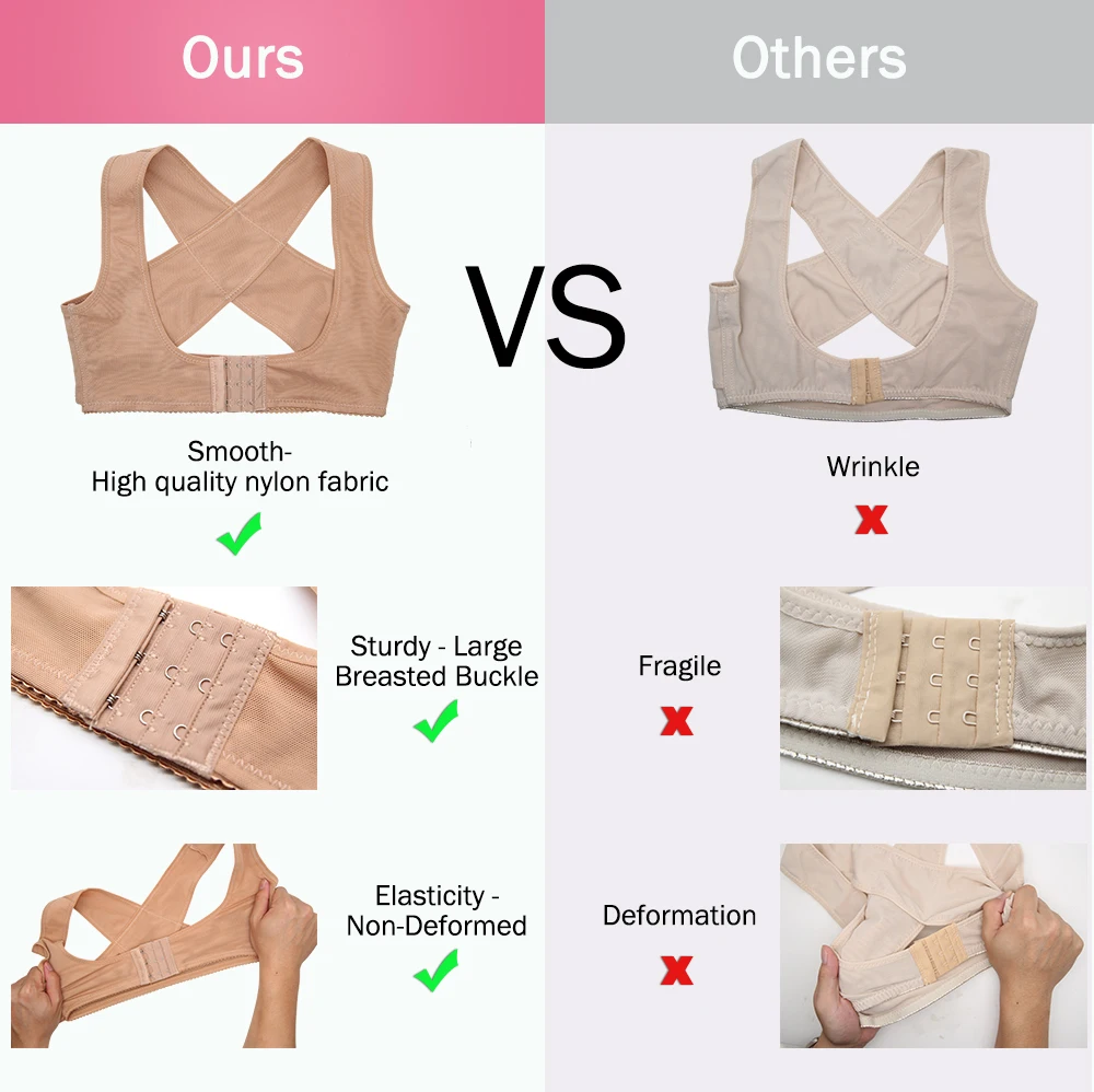 Aptoco Women Back Chest Support Posture Corrector Belt Shaper Corset Orthopedic Spine Shoulder Brace S-2XL Posture Correction