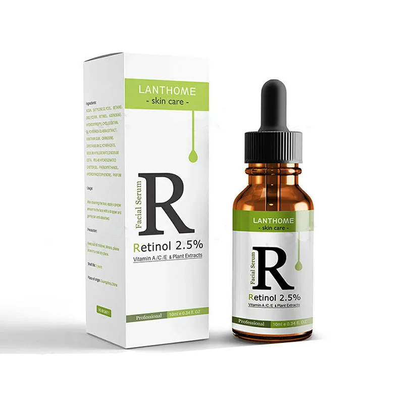 

Face Retinol Serum Vitamin C + E Hyaluronic Acid Anti Aging Anti Wrinkles For Dark Circles Skin Care Unisex Alcohol-Free