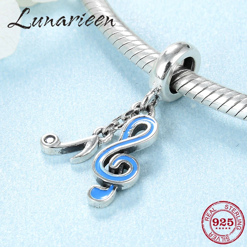 

Fascinating music Note 925 Sterling Silver fashion beads for Jewelry making Fit Original Pandora Bracelet Bangles