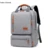 Повседневный Бизнес Мужчины Компьютер Рюкзак Свет 15 дюймов Сумка для ноутбука 2021 Водонепроницаемый ткань Оксфорд Леди противоугонные Путешествия Рюкзак Серый