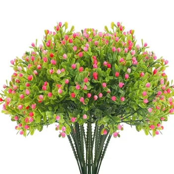 

20 Pcs Artificial Flowers Fake Flowers Shrubs Greening Bushes Flower Beds Terrace Wedding Garden Farmhouse Decoration